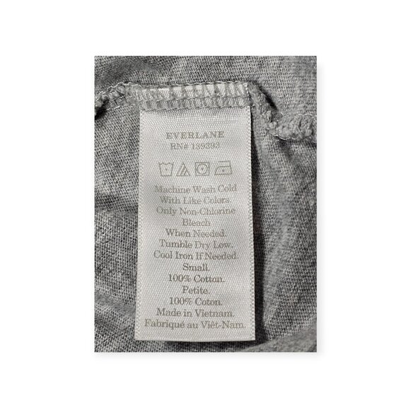 Everlane | Mock Neck Long Sleeve Top | Women's | Small Petite | Gray - Picture 8 of 8